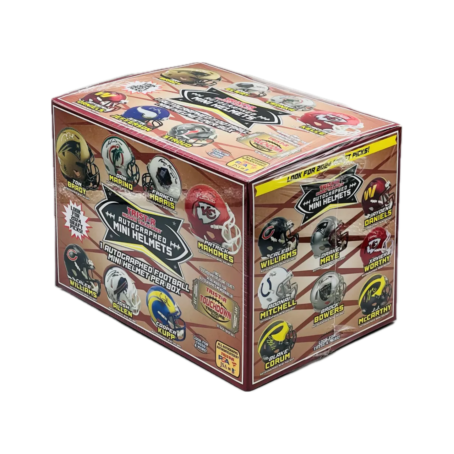2024 TriStar Hidden Treasures Autographed NFL Mini Helmet Season Edition Hobby Box